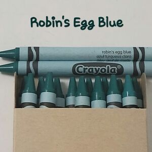 16ct Crayola Crayons (Robins Egg Blue) Single Color Bulk Lot